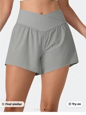 NWT Halara Breezeful 2 in 1 shorts gray size small